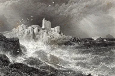 Turnbury Castle, engraved by S. Bradshaw, printed by Cassell and Company Ltd